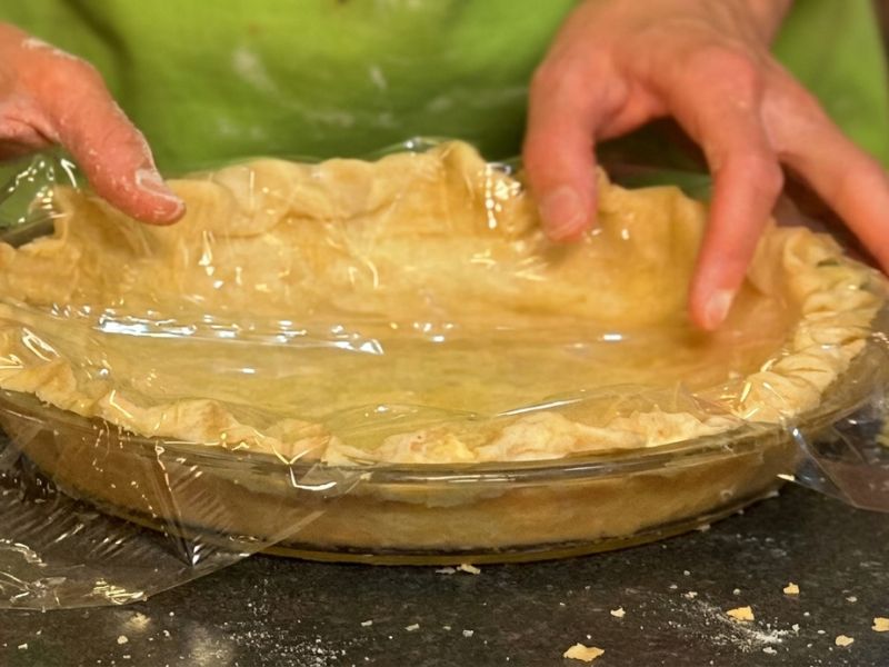 Place the dough in the Pie Plate