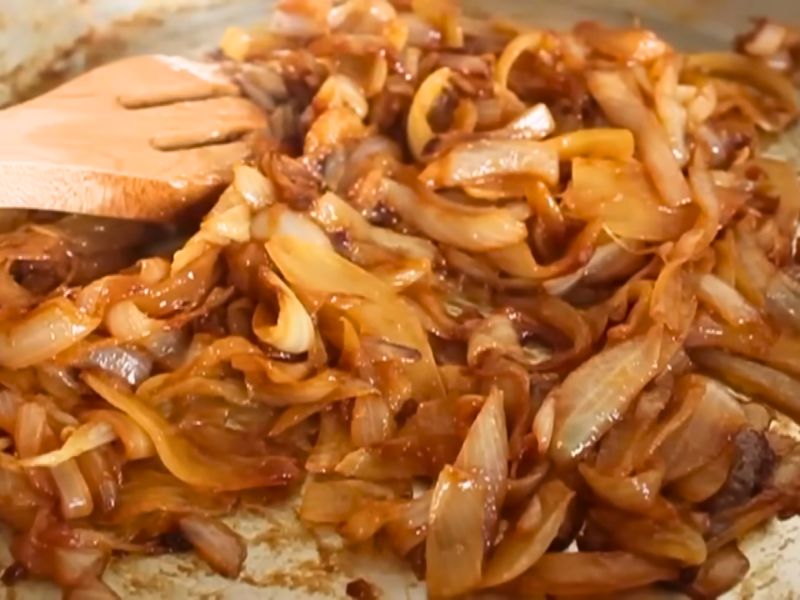 Cook the Mushrooms and Onion