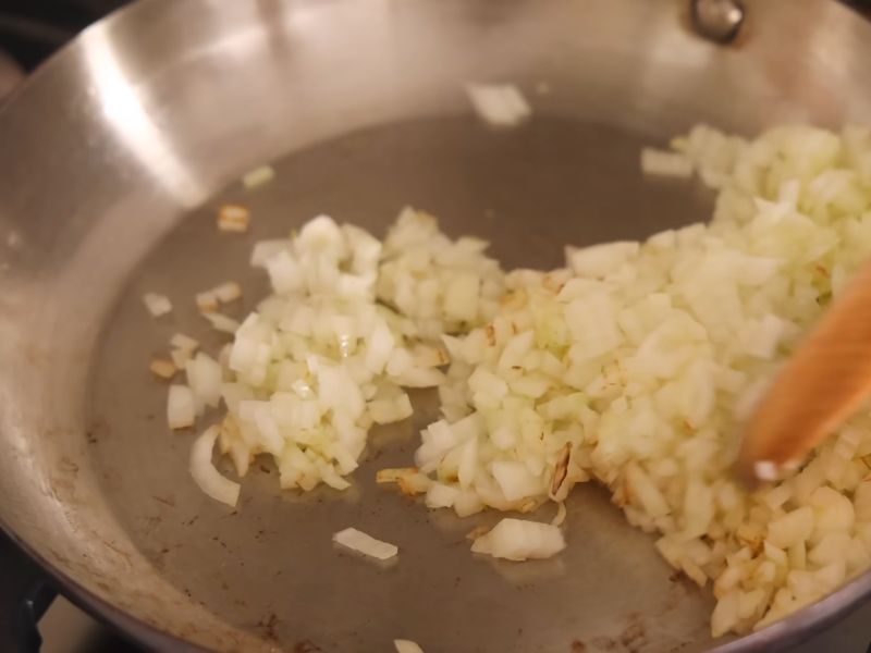 Soften the Onion and Garlic